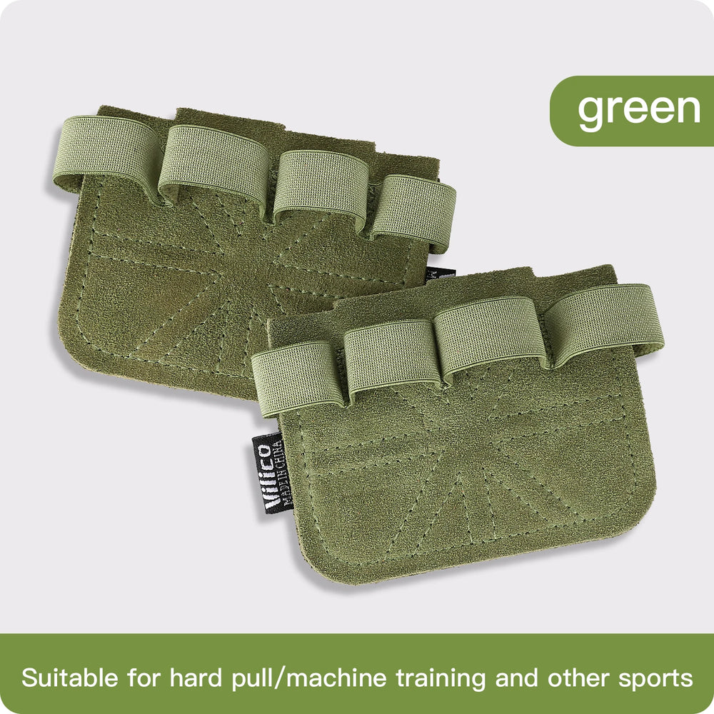 Powerlifting Gym Gloves | Breathable Weightlifting Gloves with Leather Palm Guard for alternate view