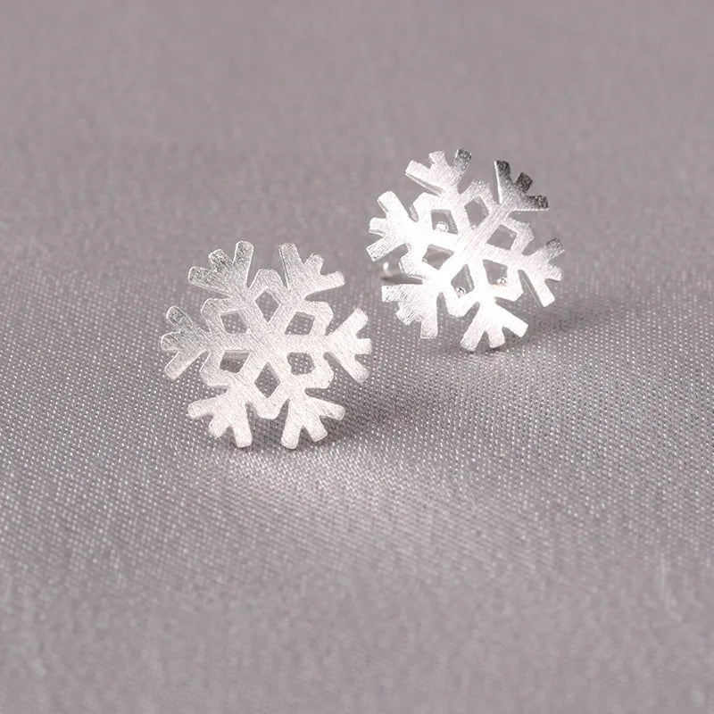 925 Silver Needles Lovely Mini Stud Earrings Women Cute Heart Star Moon Daisy Chris additional angle