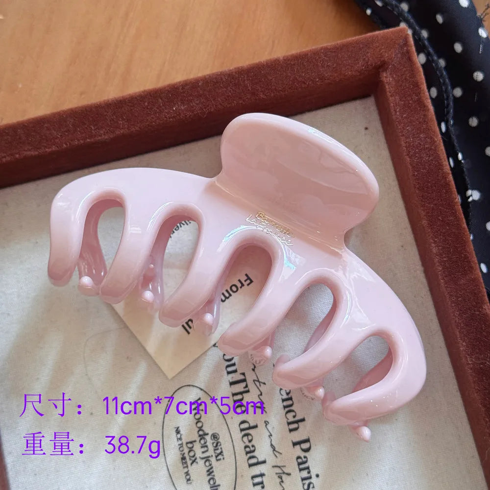 Large Acrylic Shark Hair Clip Korean Style