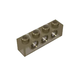 Gobricks GDS-625 Technical Brick 1x4 3-Hole | Compatible with Lego 3701 close-up view