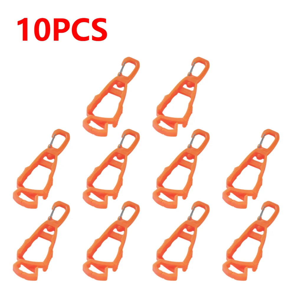 1-10pcs Glove Clips For Work Glove Holders Glove Belt Clip With Hook Portable Work Gl lifestyle view