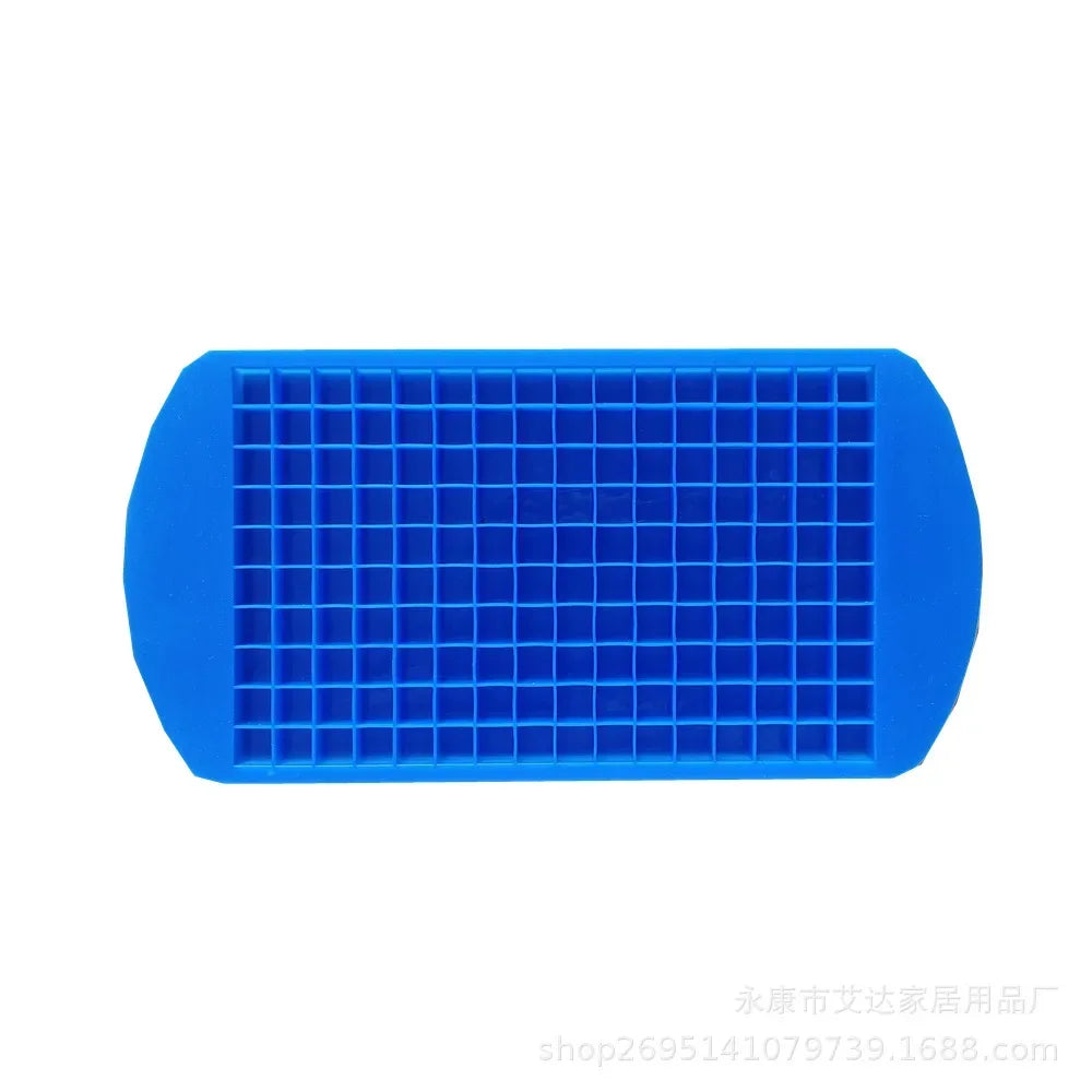 Food Level Silicone Ice Cube Maker 160 Square Tray Ice Cream Mold Summer Drink Wine Mi close-up view