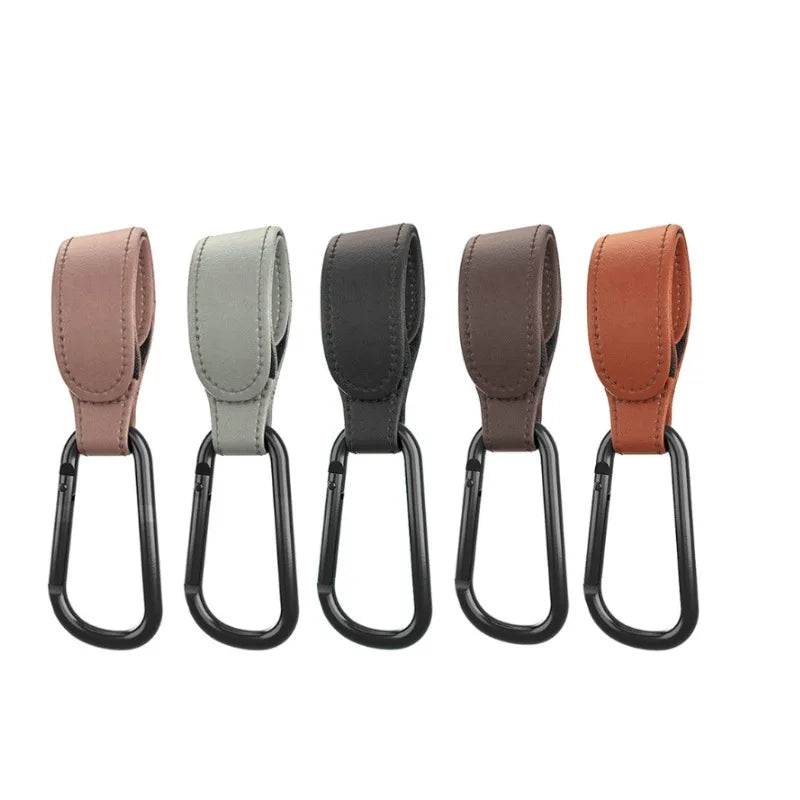 Baby Stroller Hook PU Leather Pram Hanger lifestyle view