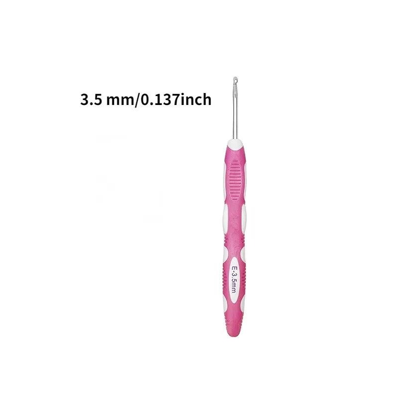 1pc/9pcs Sewing & Knitting Supplies Ergonomic Crochet Hook Set Crochet Needles Knit additional angle