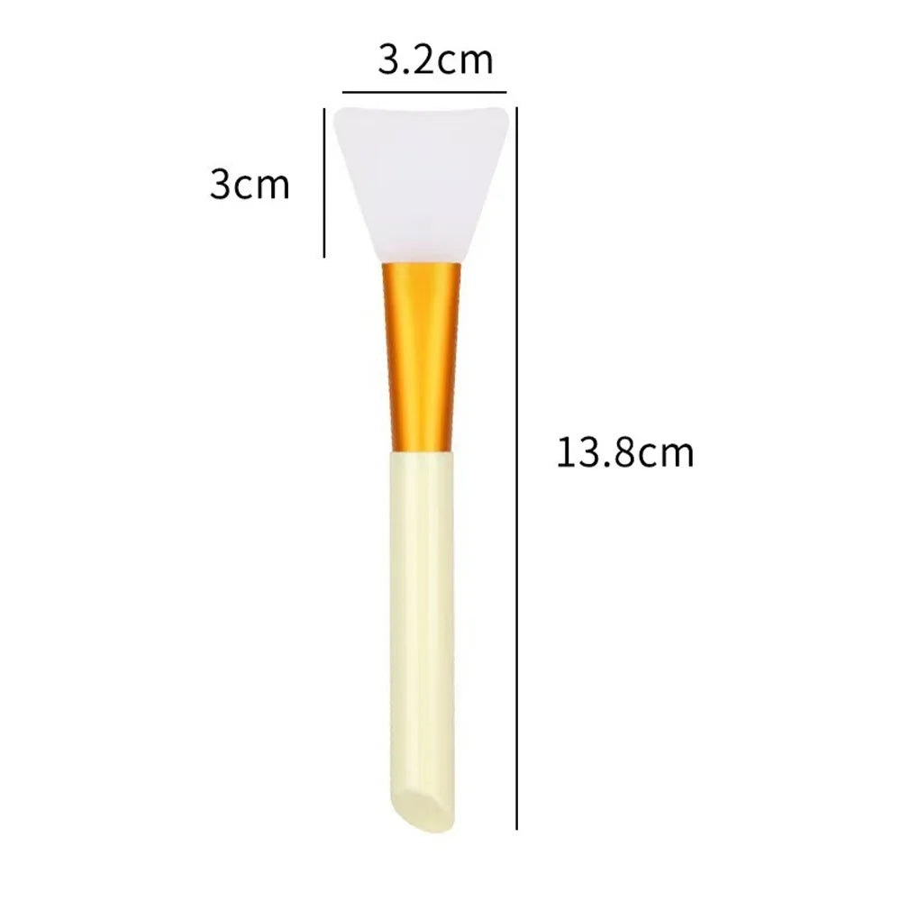 Silicone Facial Mask Brush Set | Mild and Soft Applicator for All Skin Types additional angle
