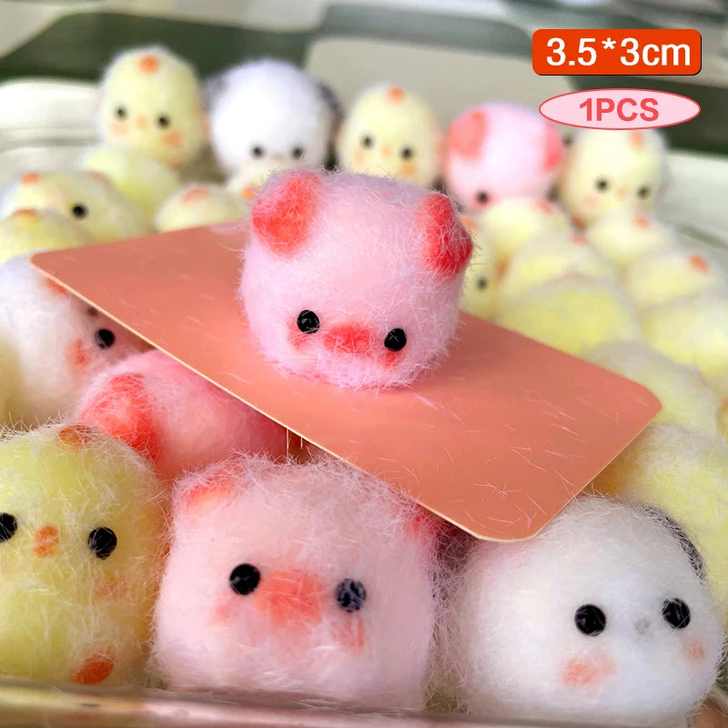 Kawaii Sticky Mini Chick Pig Dog Stress Relief Toy Cute Animal Relief Squeeze Silicon alternate view