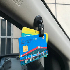 1 Pair Car Interior Window Clip Mount Black Suction Cap Clip Plastic Sucker Removable alternate view
