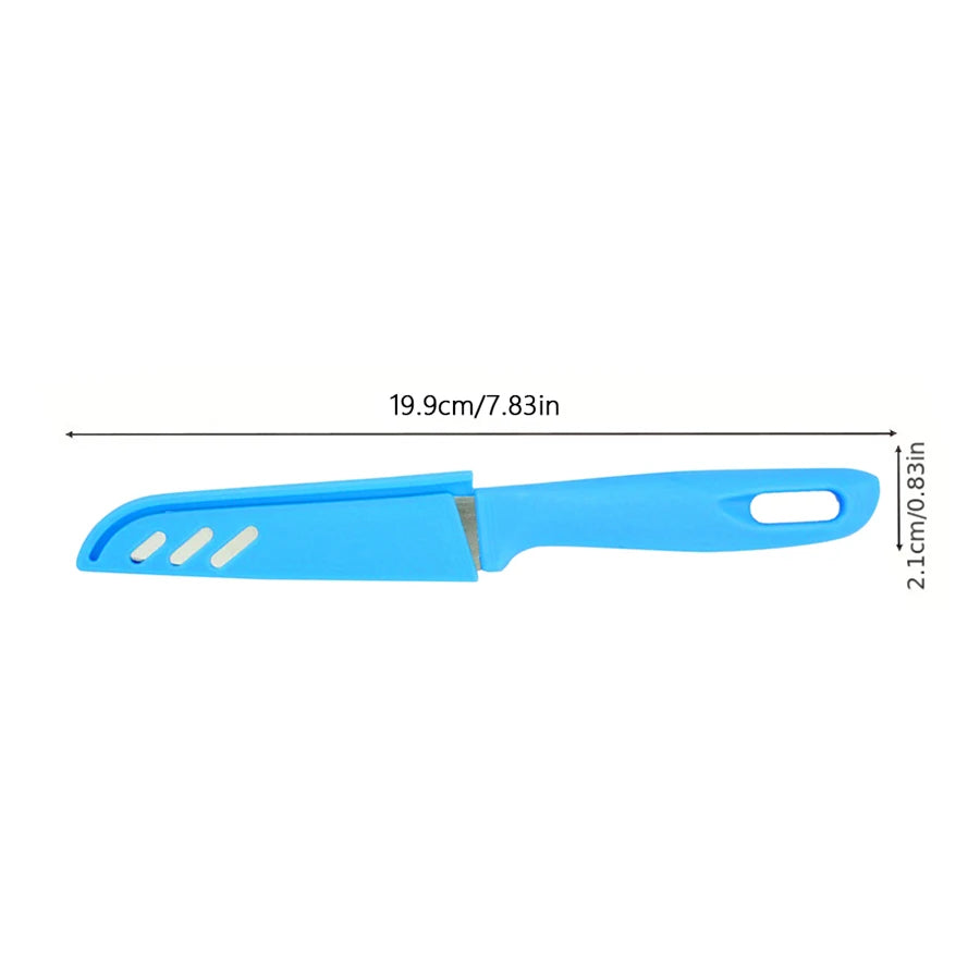 Candy-Colored Portable Fruit Peeler Knife | Stainless Steel Kitchen Gadget detail view
