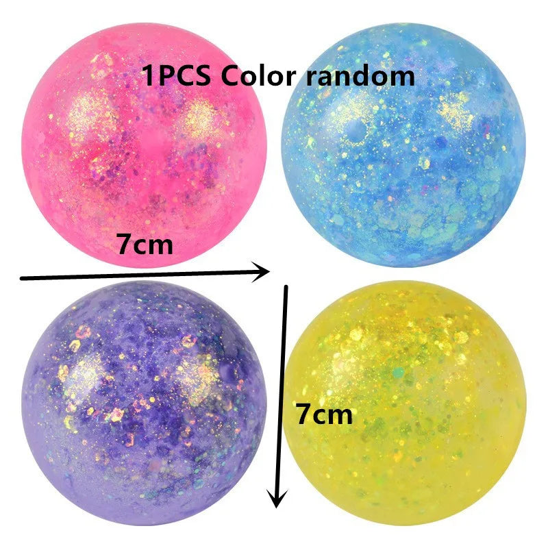 Maltose Colorful Aurora Stress Reliever Toy Cute Slow Rebound Squeezing Venting Toy fo close-up view