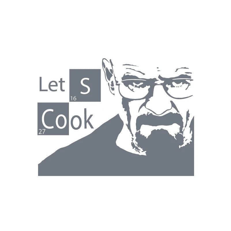 Instant Pot Vinyl Sticker | Kitchen Lets Cook Pressure Cooker Decal, Breaking Bad Heisen detail view
