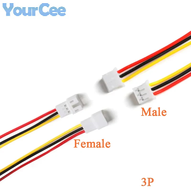 10Pcs 20CM JST PH 2.0 Connector Plug Jack Male Female 2/3/4/5/6 Pin Micro Cables JST PH 2.0mm Male Female Connectors