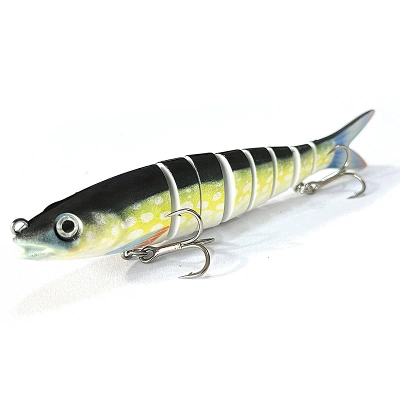 Fishing Lure Multi-Joint Fish Fishing Kit Slow Sinking Realistic Hard Lure Swimbait Fr close-up view