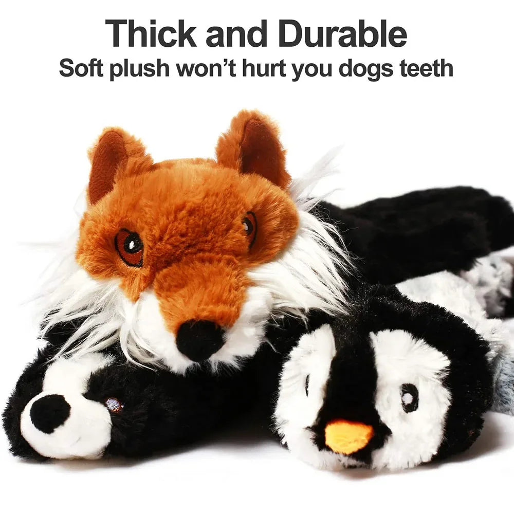 Squeaky Dog Toy | No Stuffing Plush Toy with Built In Sounders alternate view