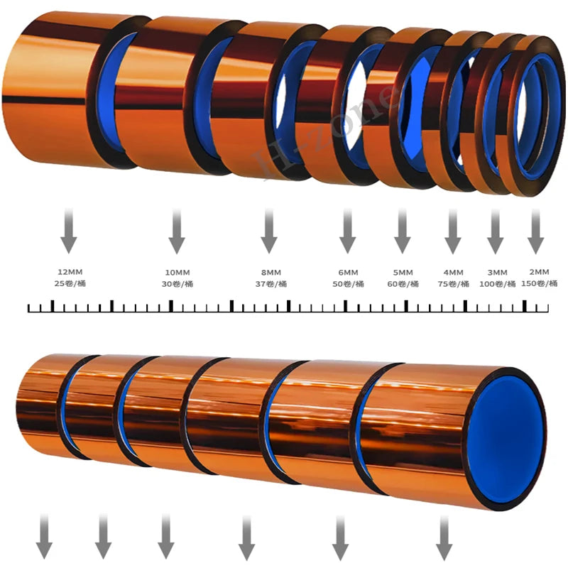 High Temperature Polyimide Tape | 400°C Heat Resistant Insulation Tape for PCB Circui alternate view