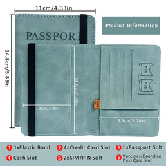 RFID Vintage PU Leather Passport Holder – Multi-Function Travel Wallet - Onlytenbucks.com