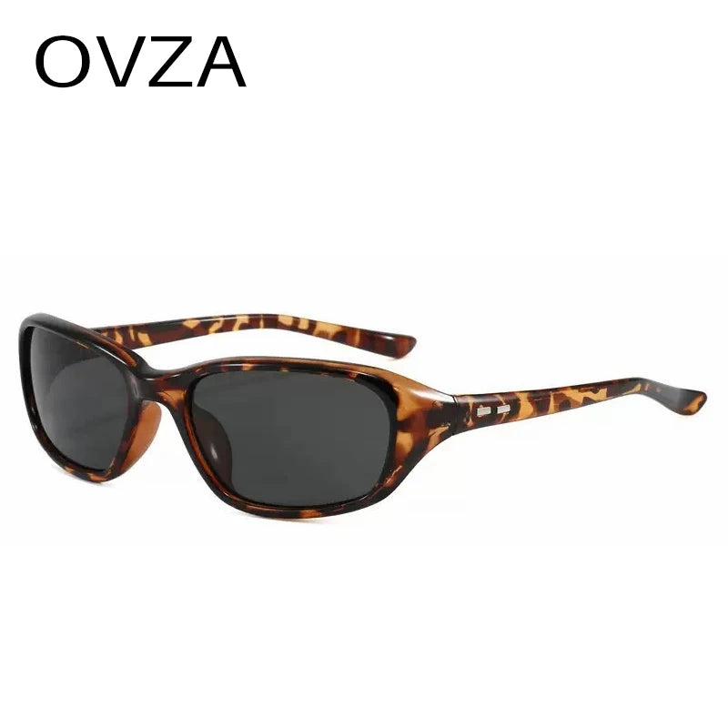 OVZA Rectangle Sunglasses for Women | UV400 Retro Fashion Shades detail view