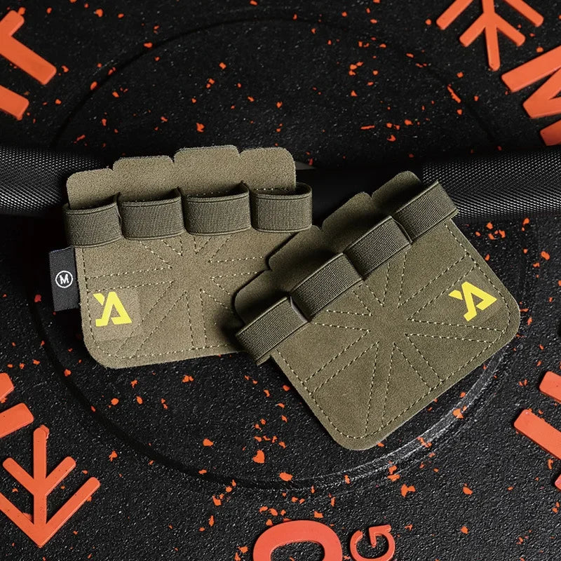 Fitness Gloves for Weightlifting | Cowhide Hand Support for Gym Workouts lifestyle view
