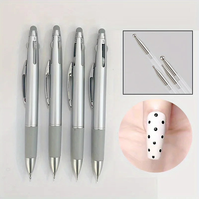 Nail Dotting Pen Nail Art Dotting Tools in Ballpoint Pen Design Nail Art Tip Dot Pain lifestyle view