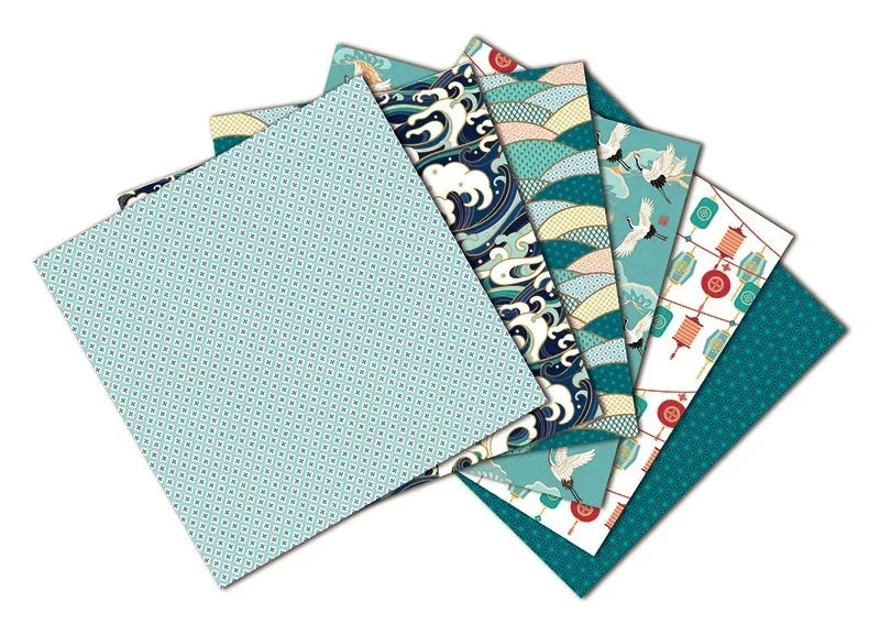 Crane Origami Paper Pads | 12 Sheets Craft Cutting Dies for Scrapbooking close-up view