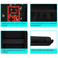 Portable Retro Handheld Game Console Carrying Case | EVA Hard Shell Travel Bag close-up view