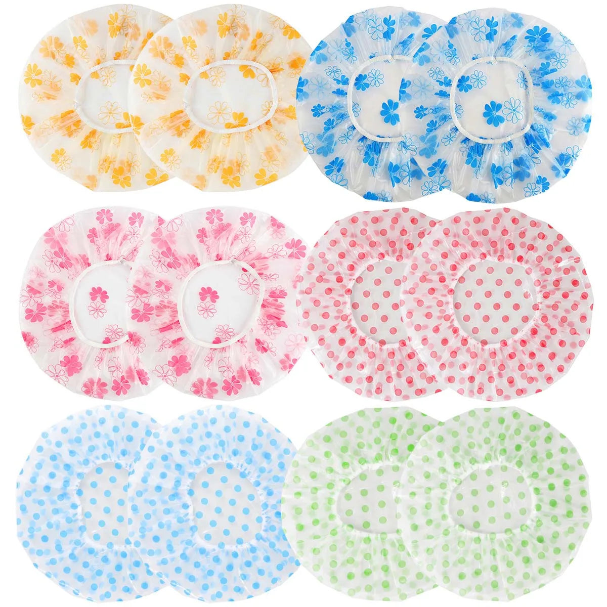1/5pcs Shower Cap Waterproof Bathing Household Long Hair Shower Dry Hair Cap Kitchen Fume Prevention