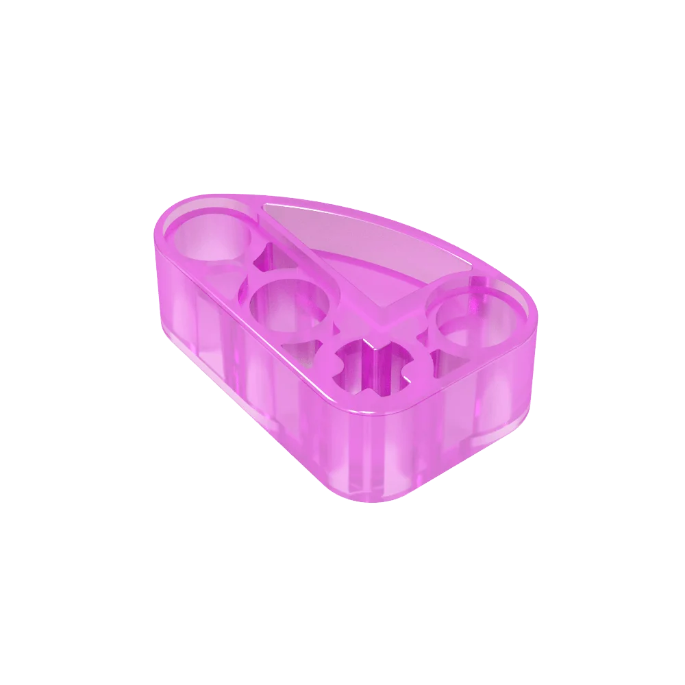 Gobricks GDS-2016 Technical Beam 2 x 3 L-Shape with Quarter Ellipse Thick | Building alternate view