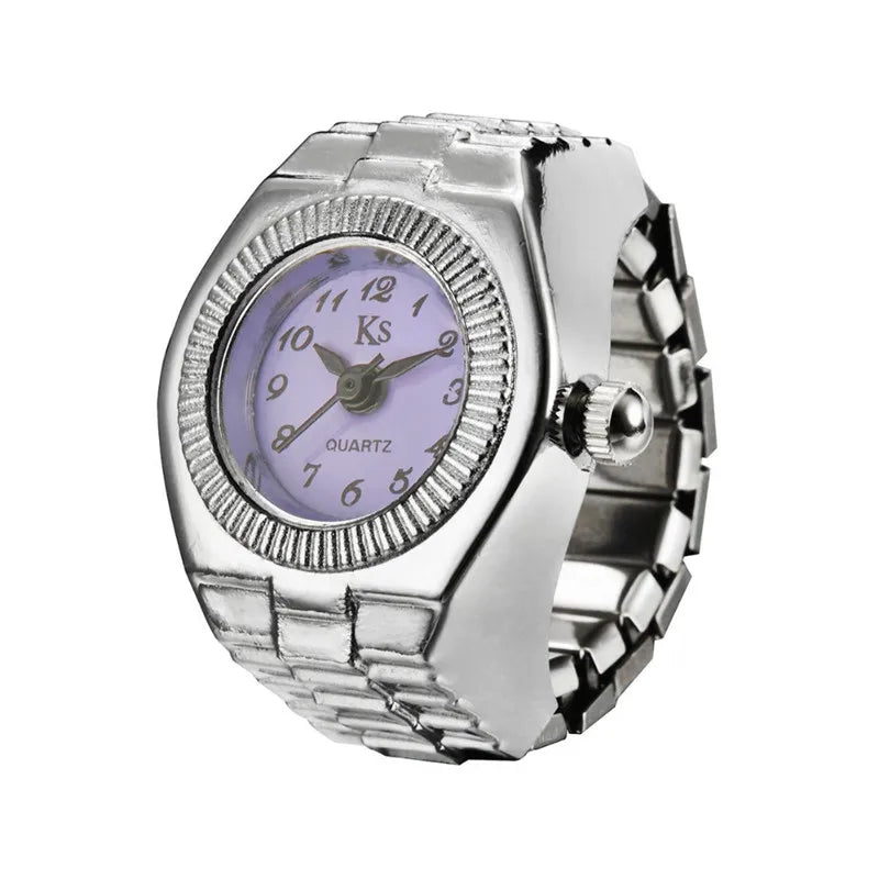 Retro Roman Vintage Punk Finger Watch Ring