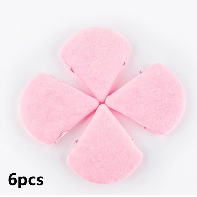 Reusable Triangle Velvet Powder Puffs | Soft Face Makeup Sponges lifestyle view