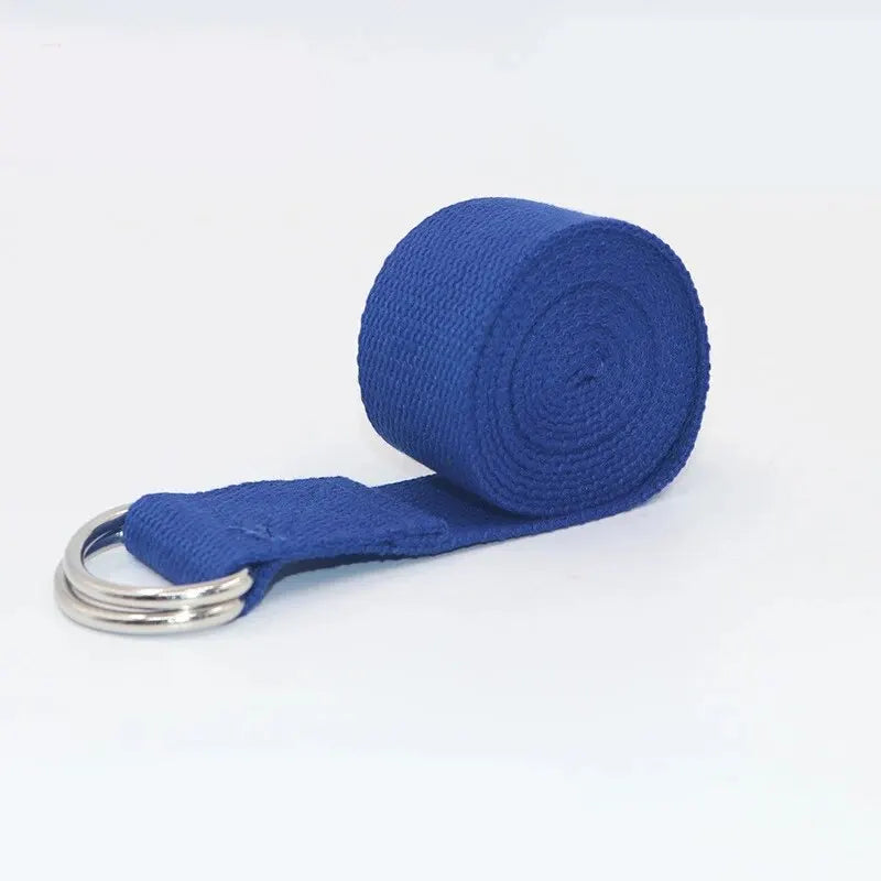Cotton Yoga Strap | Adjustable D Ring Buckle Belt for Pilates and Dance alternate view