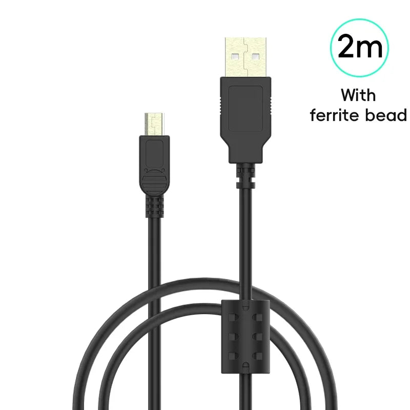 Data Frog USB A to Mini-B 5Pin Cable 1m/2m/3m For PSP1000/2000/3000 NDSi PS3 Controll alternate view