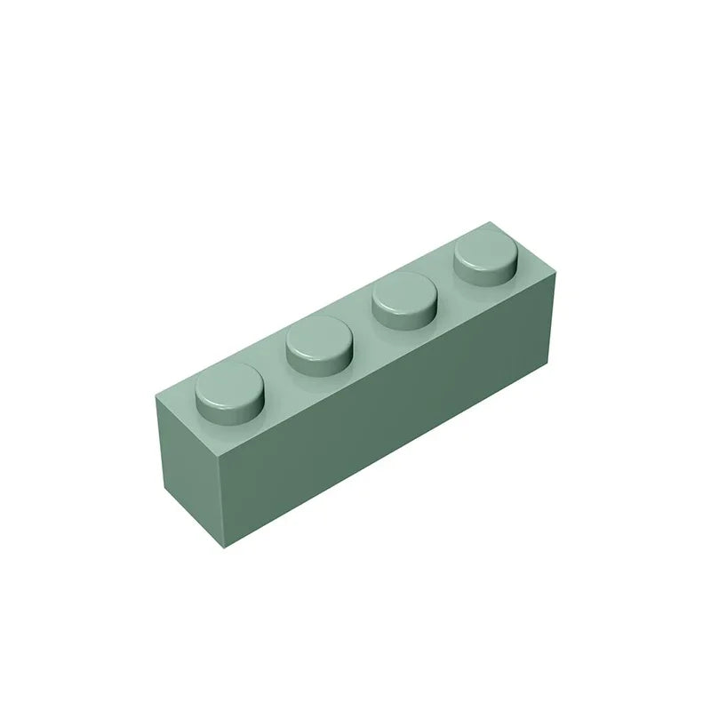 Gobricks GDS-534 Brick 1 x 4 without Bottom Tubes | Compatible Building Block Set additional angle