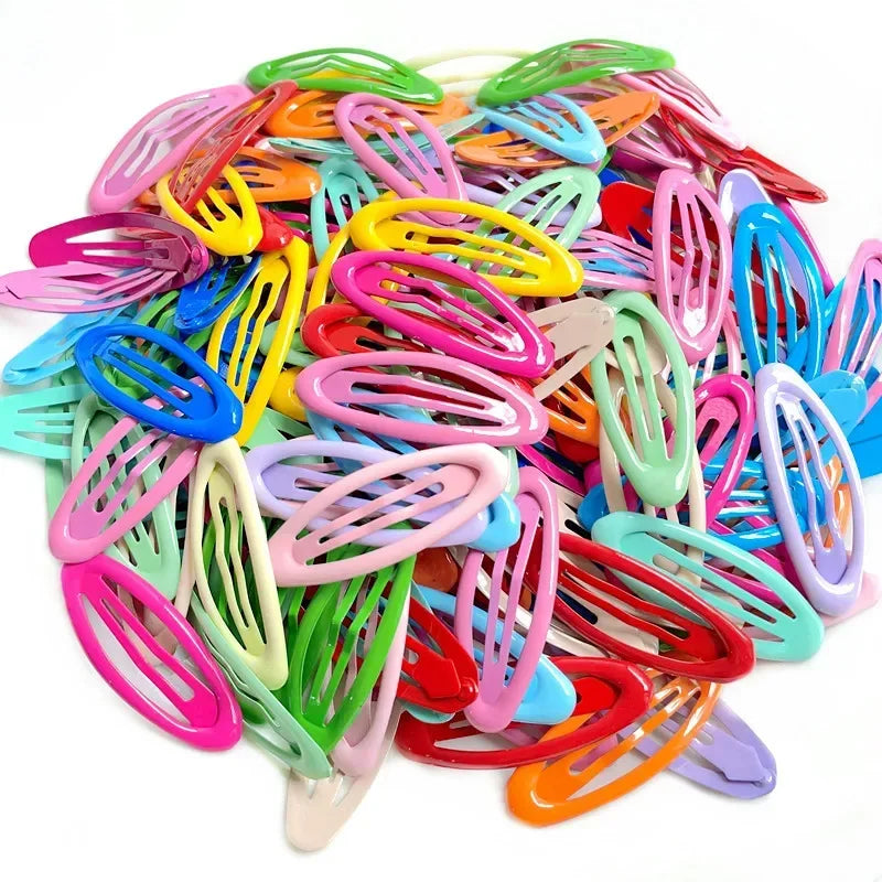 10pcs Colorful Star BB Hair Clips Girls Y2K Cute Star Barrettes Women Simple Metal Sn lifestyle view