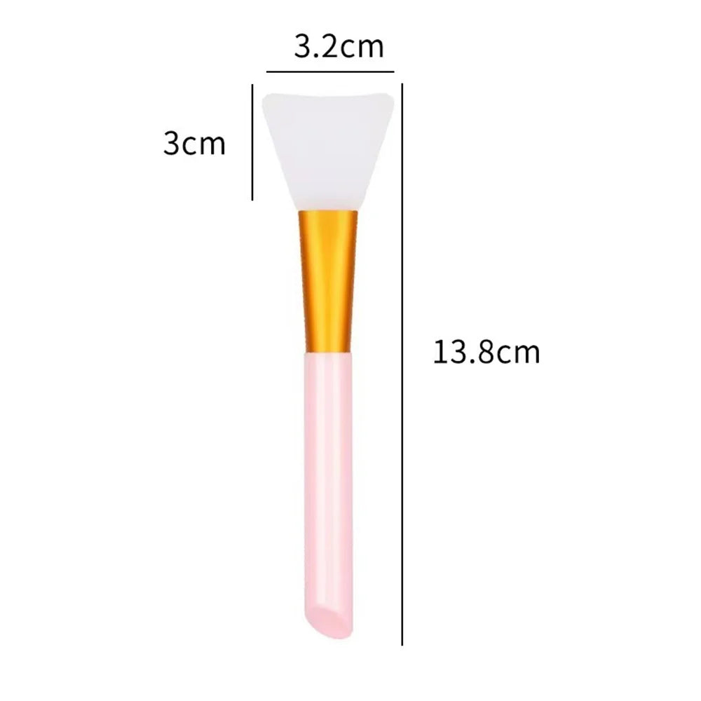 Silicone Facial Mask Brush Set | Mild and Soft Applicator for All Skin Types additional angle