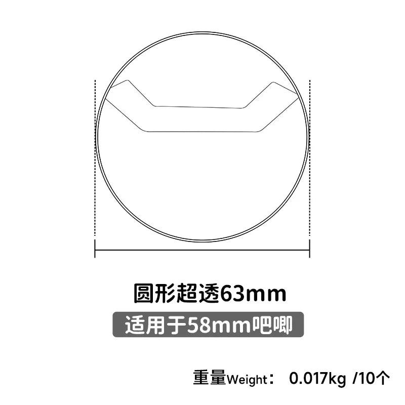 10pcs/set Anime Badge Protector Case 58mm/75mm PVC Round Shield Dustproof Display C additional angle