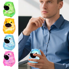 Maltose Cube Stress Squeeze Toy | Slow Rebound Polar Light Colorful TPR Block alternate view