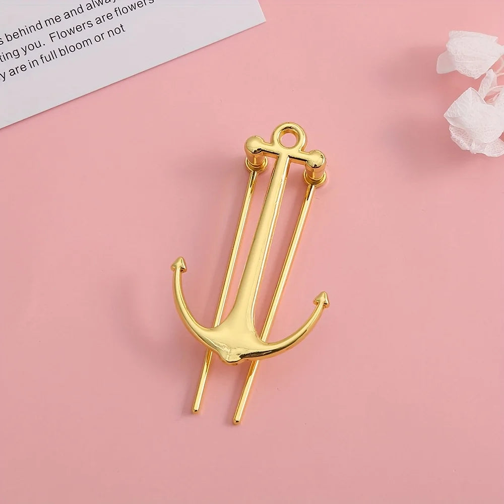 1 Piece Stylish Anchor Metal Bookmark - Durable Reader Page Holder, Perfect Gift or Offi detail view