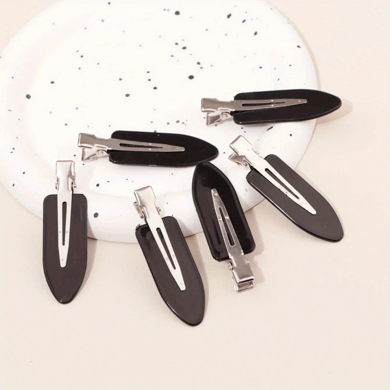 6 pieces/set of seamless hair clips with no bends, side bars, makeup and facial accessories, women's styling hair clips