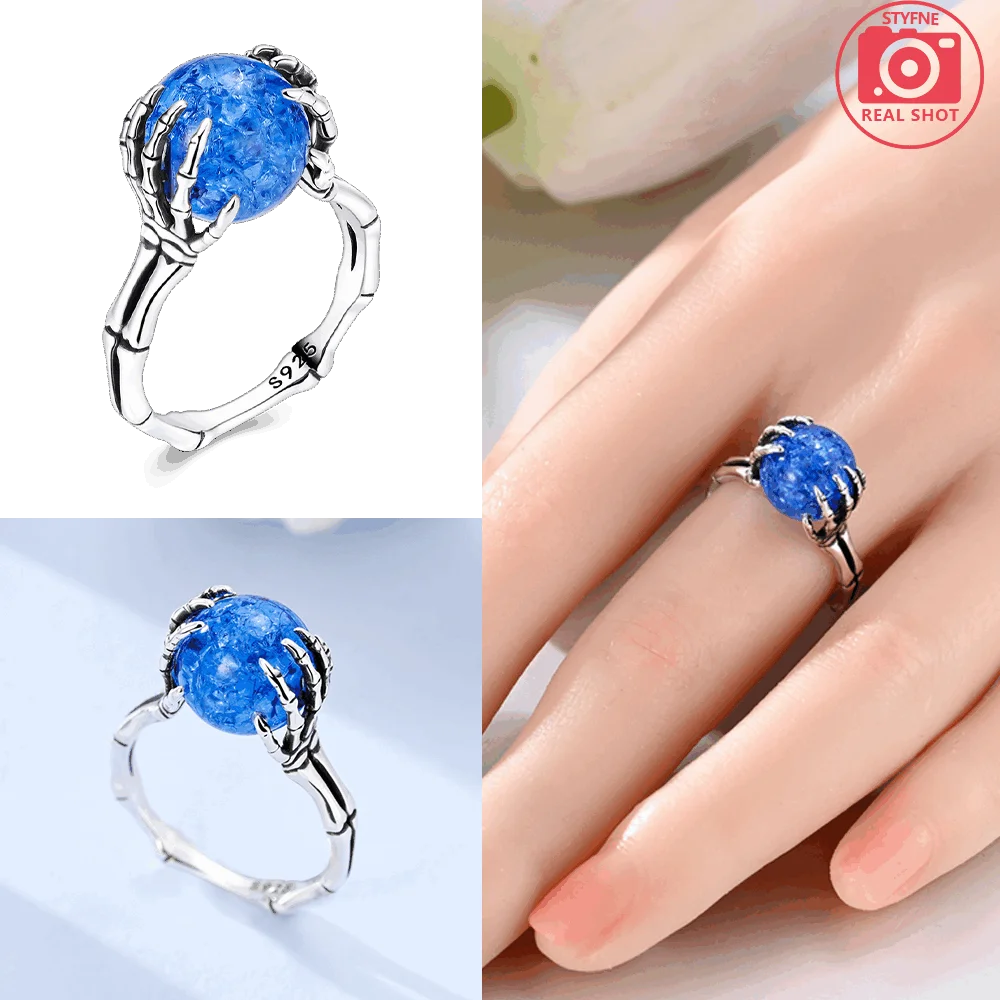 Original Romantic Heart-shaped White Zircon Shell Bowknot Rings 925 Sterling Silver W lifestyle view