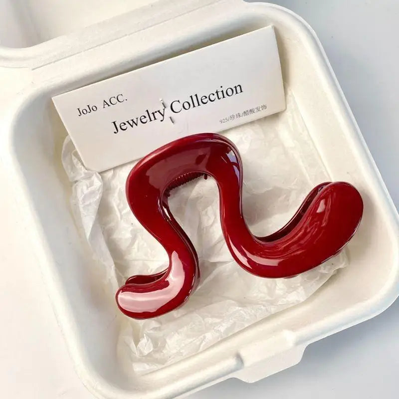 ⚑Korean Simple Matte Hair Clips Retro Geometric Claw Clips Elegant Premium Half-Up Hair Clips Shark Clip