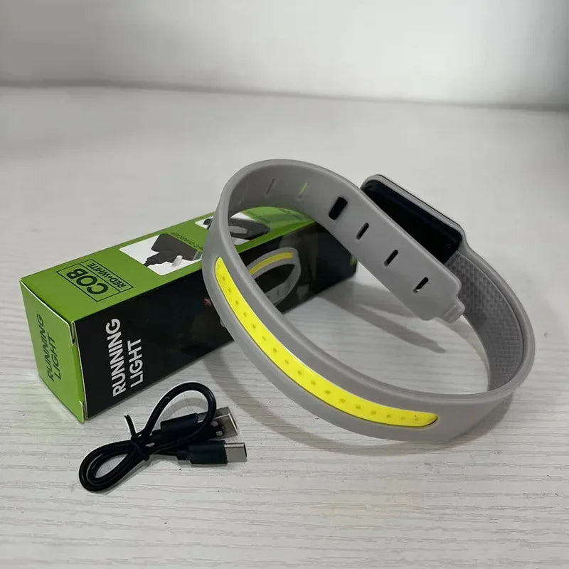 Ultralight COB Running Light | Rechargeable LED Bracelet for Night Safety additional angle