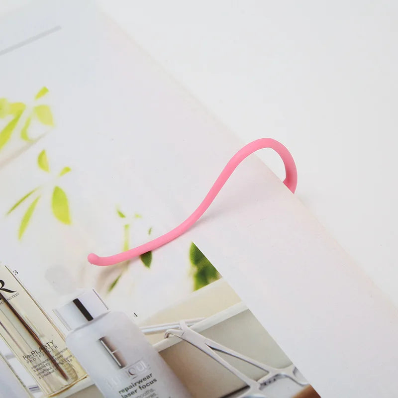 1 Pcs Book Reading Support Clip Pink Blue Bookends Office School Supplies Desk Access alternate view