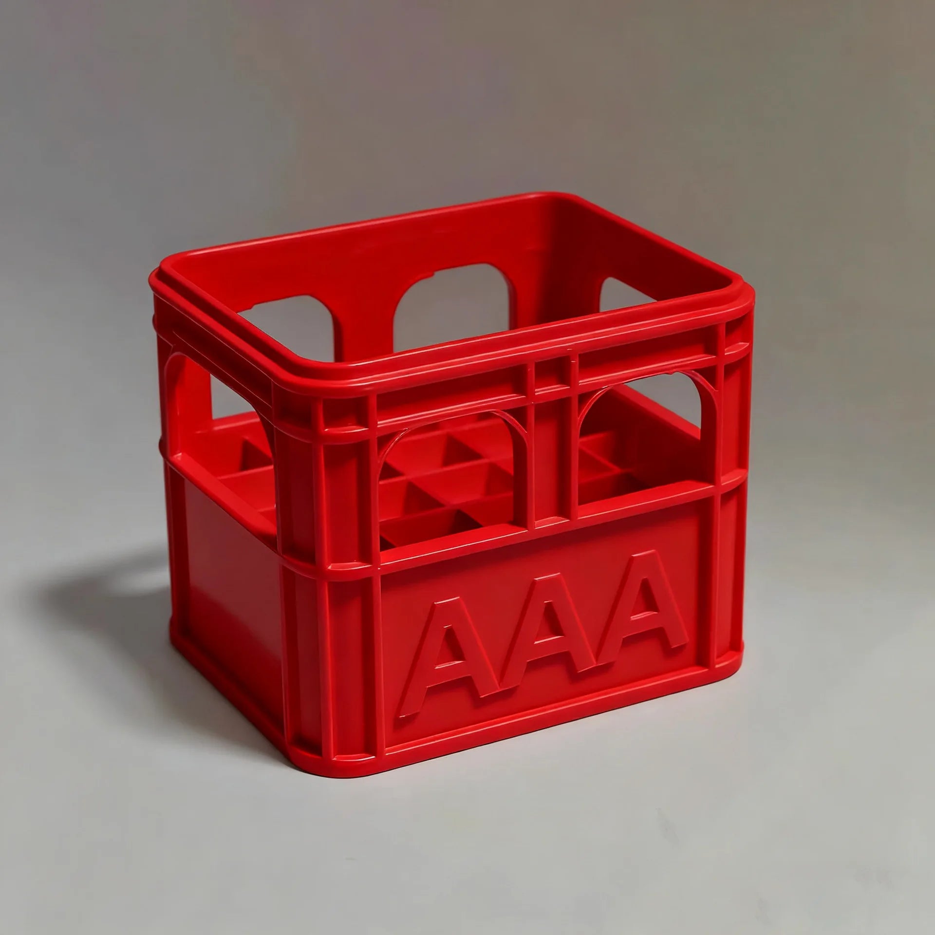 3D Printed Beer Crate Style Stackable Battery Storage Box | AA AAA 18650 21700 9V Organi detail view