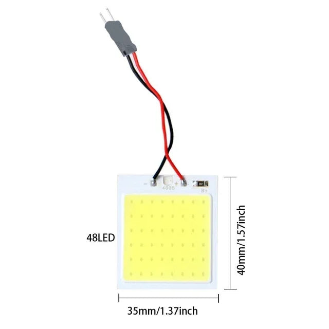 4-Pack T10 LED Car Interior Bulbs | 12V COB Dome Light lifestyle view