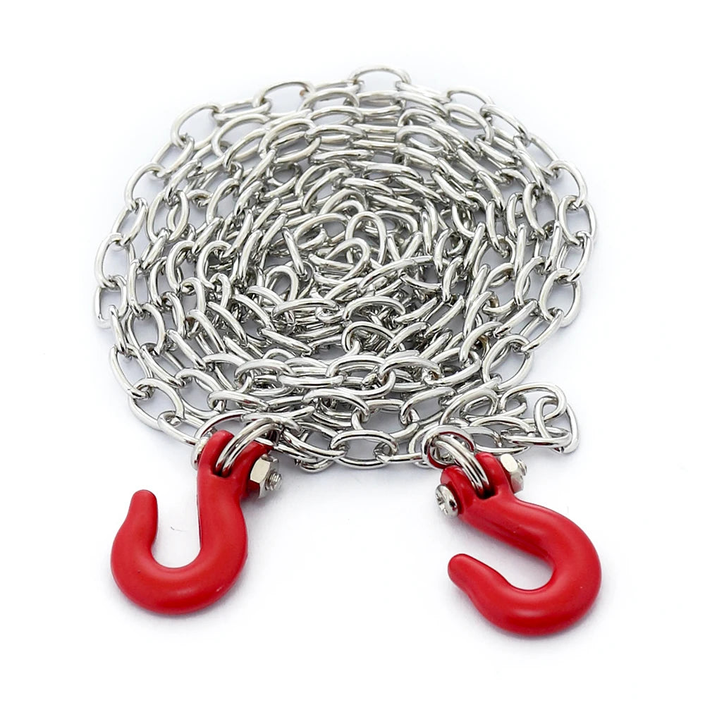Metal Recovery Drag Chains Trailer Hitch Shackle Winch Anchor for 1/10 RC Crawler TRX4 T detail view