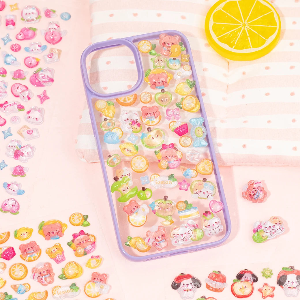 Mr.Paper 3D Relief Bead Stickers | Sweet Candy Party Series Kawaii Decor lifestyle view