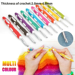 1pc/9pcs Sewing & Knitting Supplies Ergonomic Crochet Hook Set Crochet Needles Knitting Needle Sewin