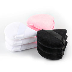 1/2/4pcs Triangle Powder Puff Soft Velvet Facial Makeup Sponge Puff Mixer Beauty Found close-up view