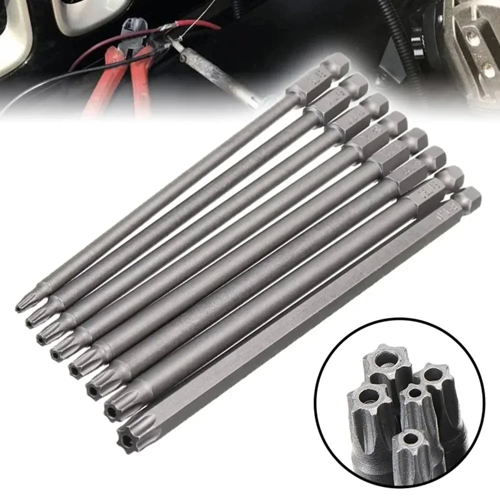1PC Long 150mm Magnetic Torx Screwdriver Bit | Alloy Steel 1/4 Inch Hex Torx Screw additional angle