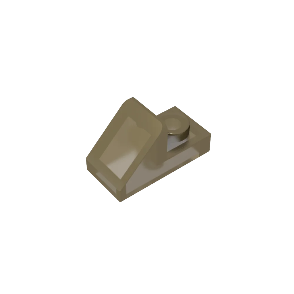 Gobricks GDS-832 Slope 45 2x1 with 2/3 Cutout | Compatible Building Block for DIY close-up view