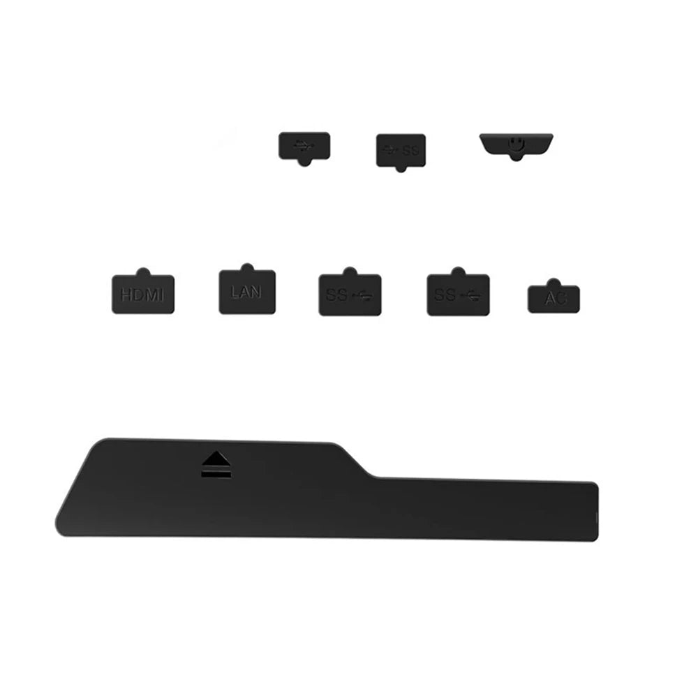 9Pcs Dust Plug Set for PS5 Slim | Silicone Port Protector Covers lifestyle view